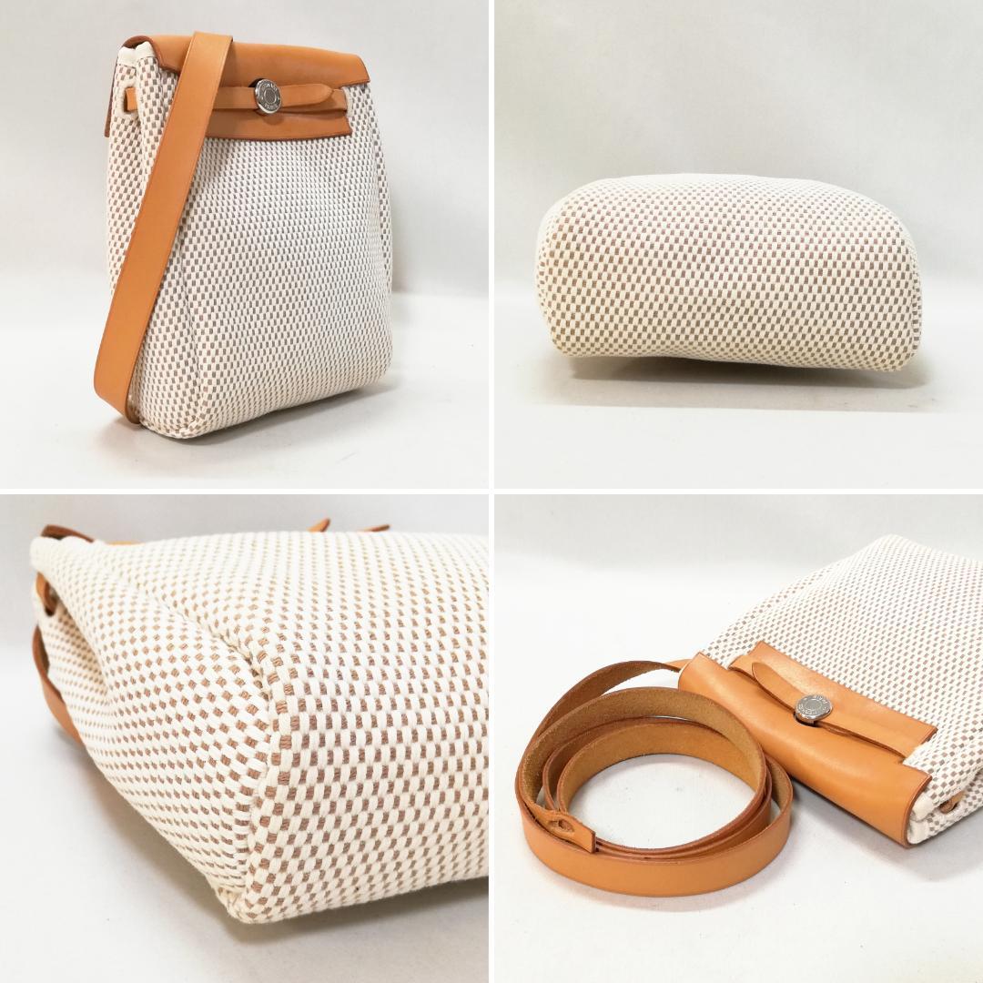 Hermes Herbag Tpm Shoulder Bag Beige