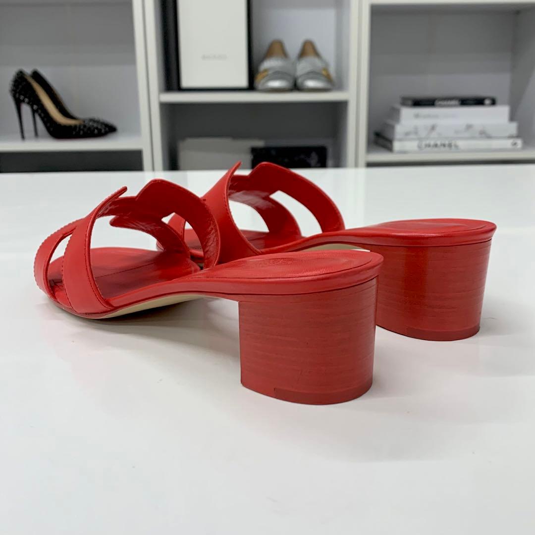 Hermes Oasis Leather Sandals — view 4