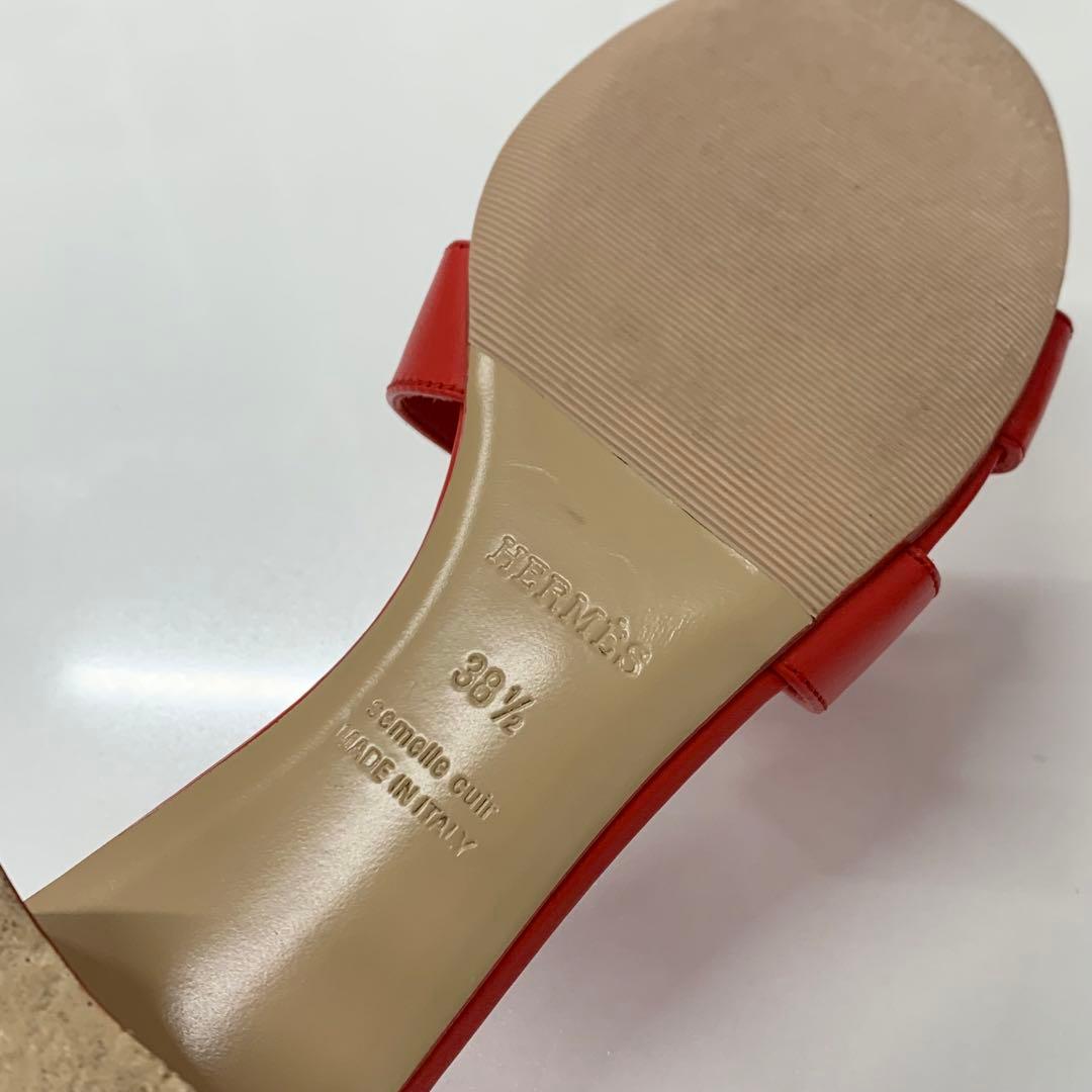 Hermes Oasis Leather Sandals — view 8