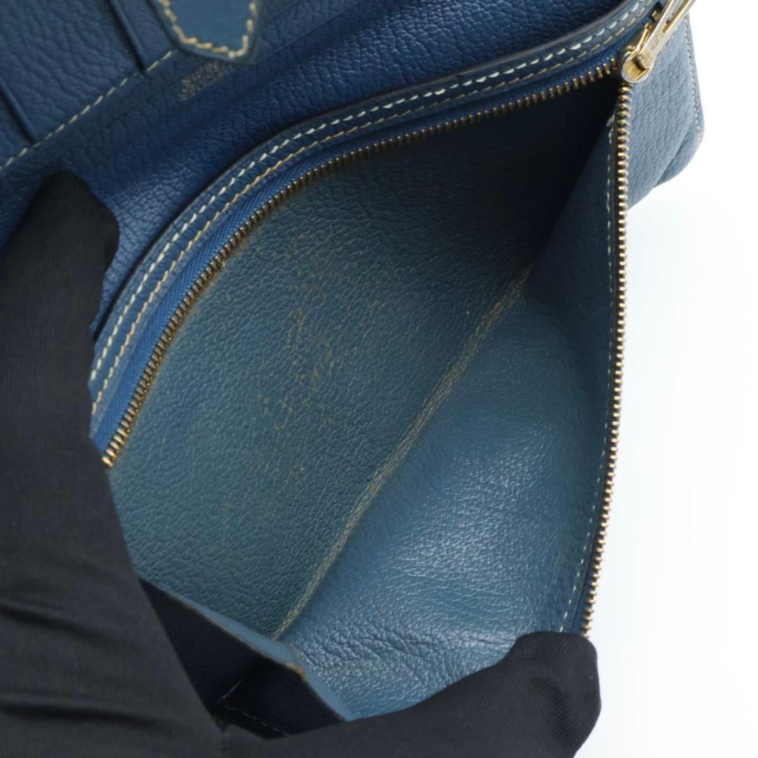 Hermes Bearn Classic Wallet Shavel Blue Gold — view 5