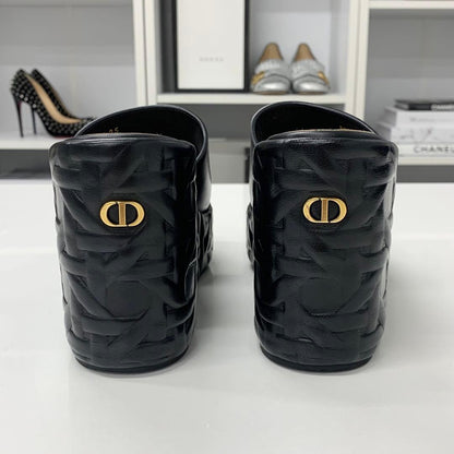 Dior Attitude Cannage Logo Leather Sandals — view 6