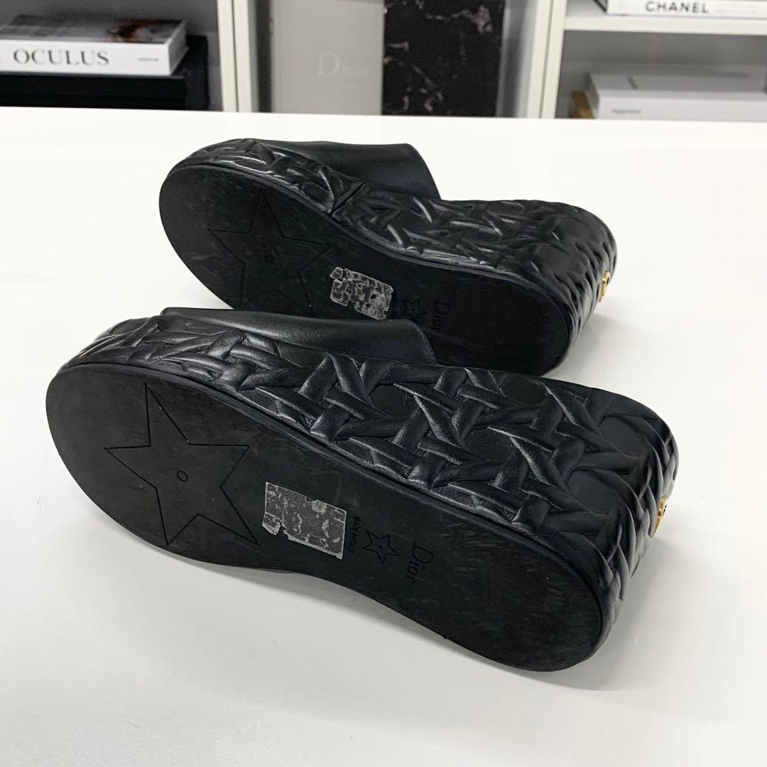 Dior Attitude Cannage Logo Leather Sandals — view 7