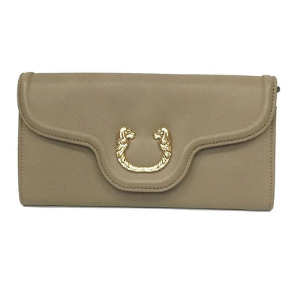 Bvlgari Bulgari Leoni Long Wallet Beige Aq10760