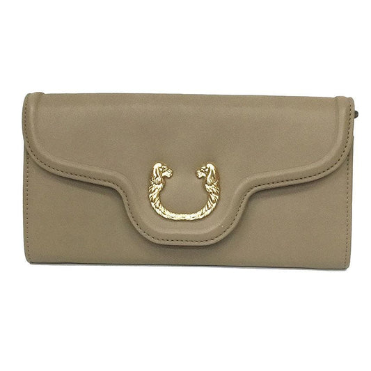 Bvlgari Bulgari Leoni Long Wallet Beige Aq10760