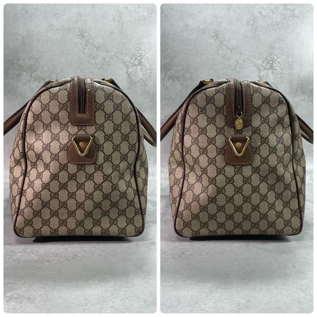 Gucci GG Boston Bag Hand Brown Leather Logo — view 7