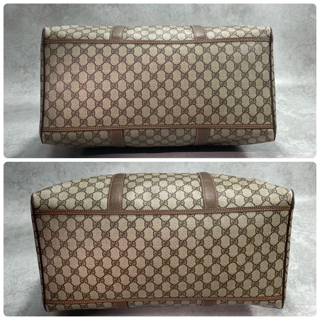 Gucci GG Boston Bag Hand Brown Leather Logo — view 8