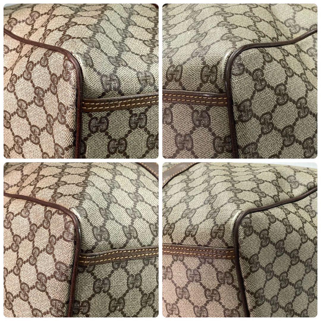 Gucci GG Boston Bag Hand Brown Leather Logo — view 9
