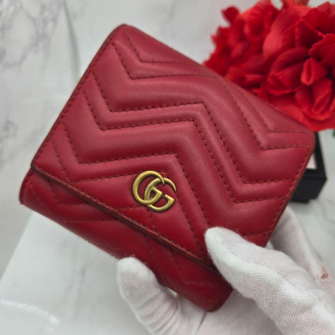 Gucci Fold Wallet GG Marmont Quilted — view 3