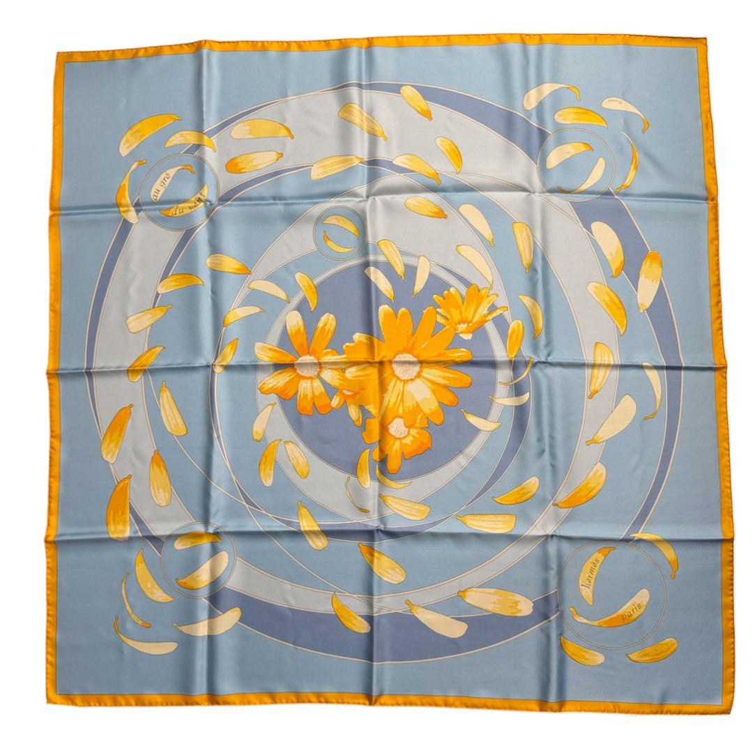 Hermes Carre 90 Leave It to the Wind Ribal Chain Ko Silk Scarf — view 2