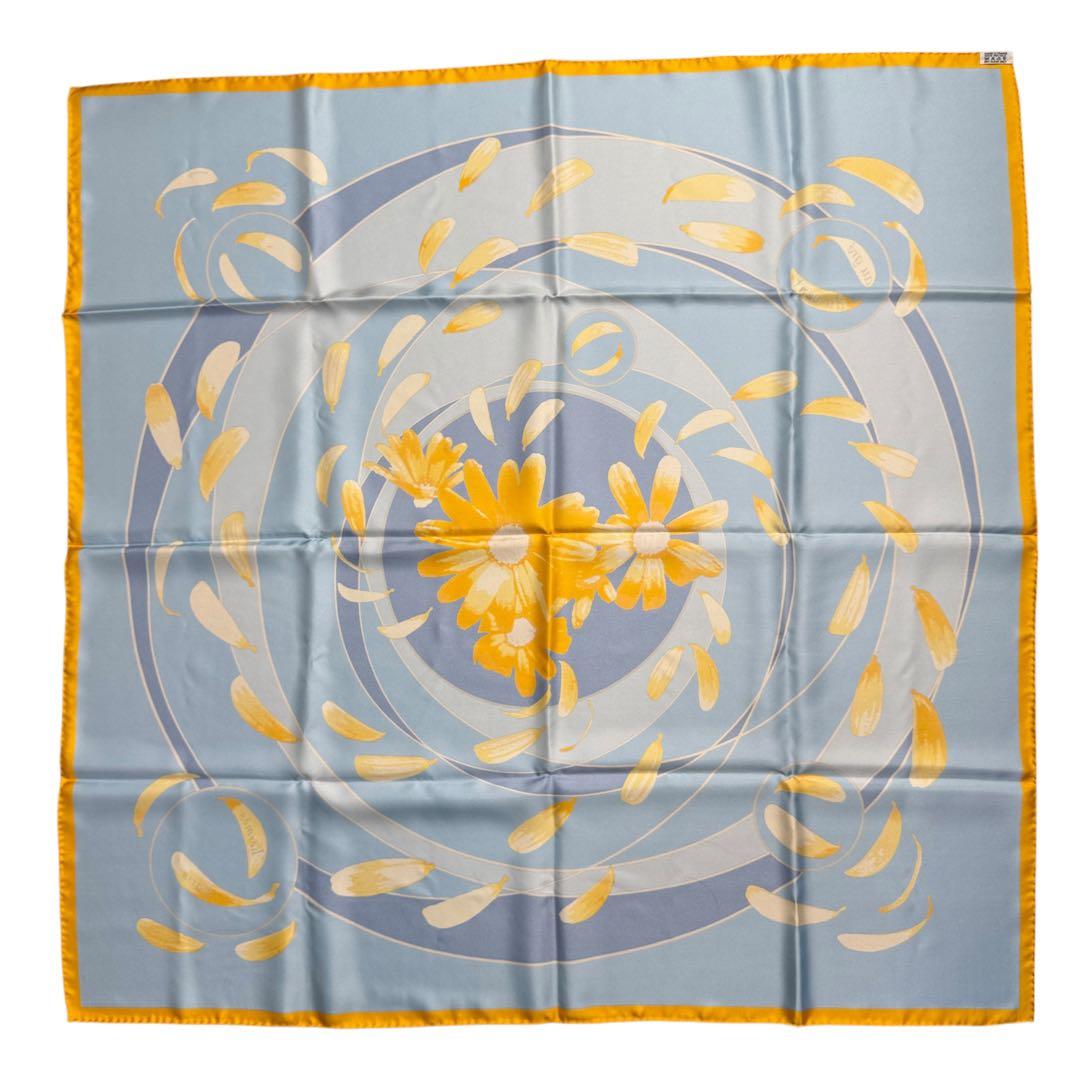 Hermes Carre 90 Leave It to the Wind Ribal Chain Ko Silk Scarf — view 3