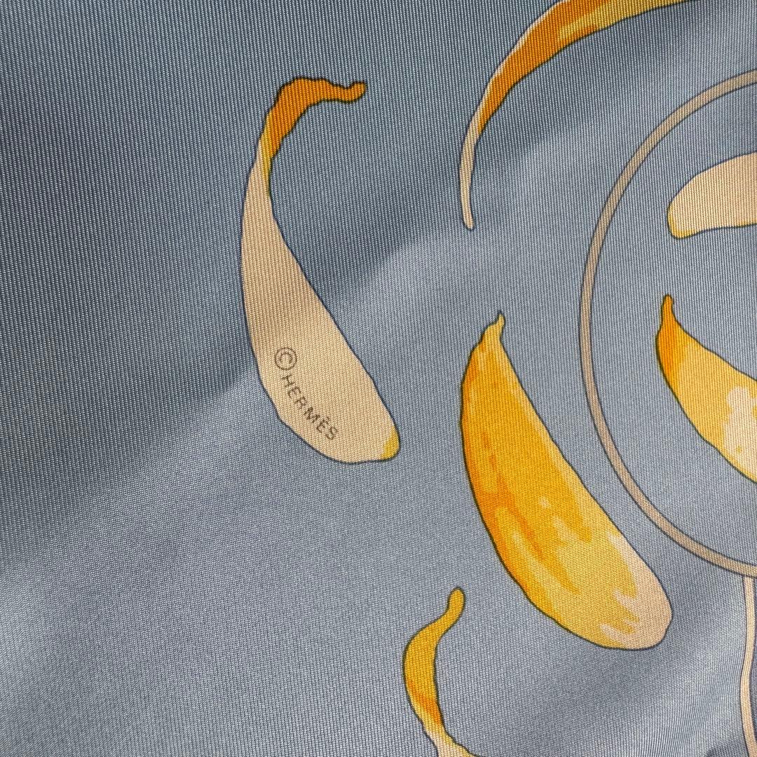 Hermes Carre 90 Leave It to the Wind Ribal Chain Ko Silk Scarf — view 5