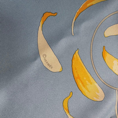 Hermes Carre 90 Leave It to the Wind Ribal Chain Ko Silk Scarf — view 5