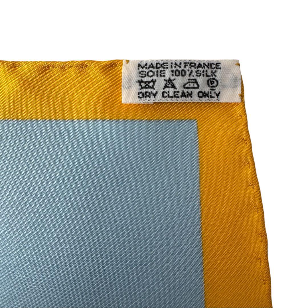 Hermes Carre 90 Leave It to the Wind Ribal Chain Ko Silk Scarf — view 6