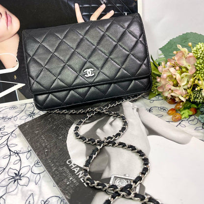 Chanel Chain Wallet Black Quilted Shoulder Bag