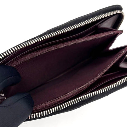 Chanel Quilted Caviar Leather Zip Around Wallet Black — view 4
