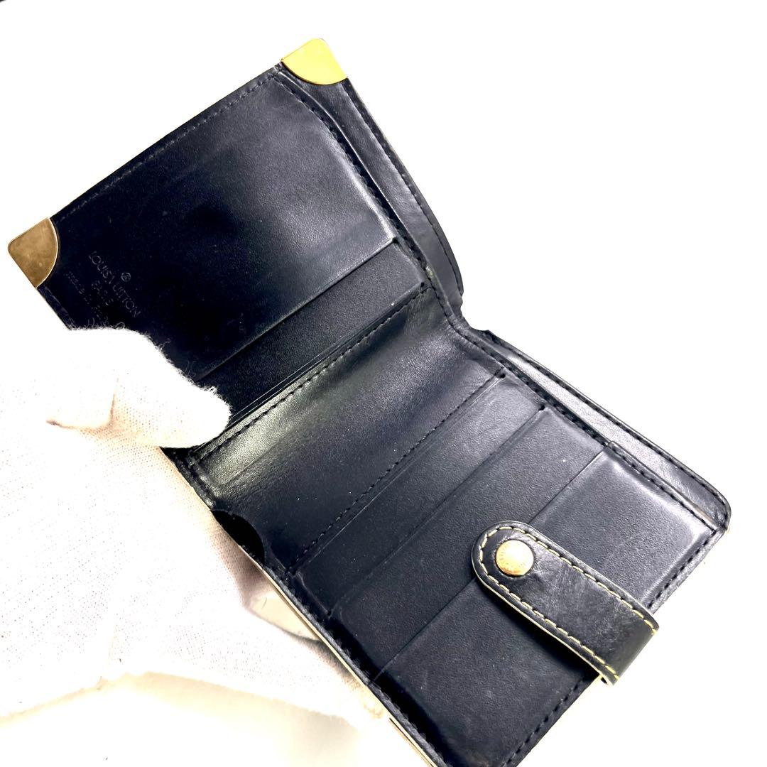 Louis Vuitton Suhali Compact Zip Noir Wallet