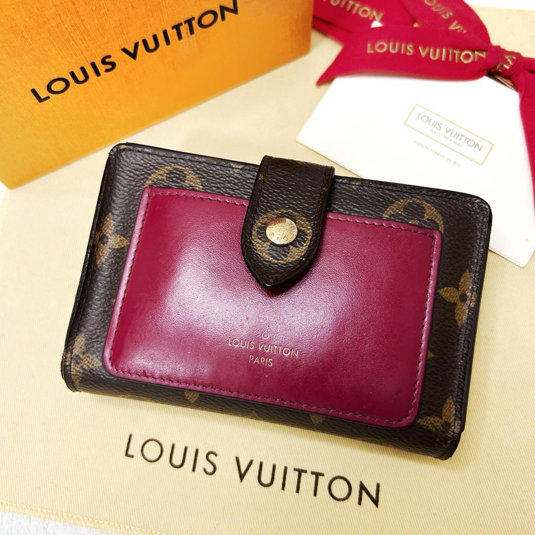 Louis Vuitton Portefeuille Juliette Folding Wallet Fuchsia With Purchase Receipt