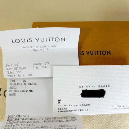 Louis Vuitton Portefeuille Juliette Folding Wallet Fuchsia With Purchase Receipt