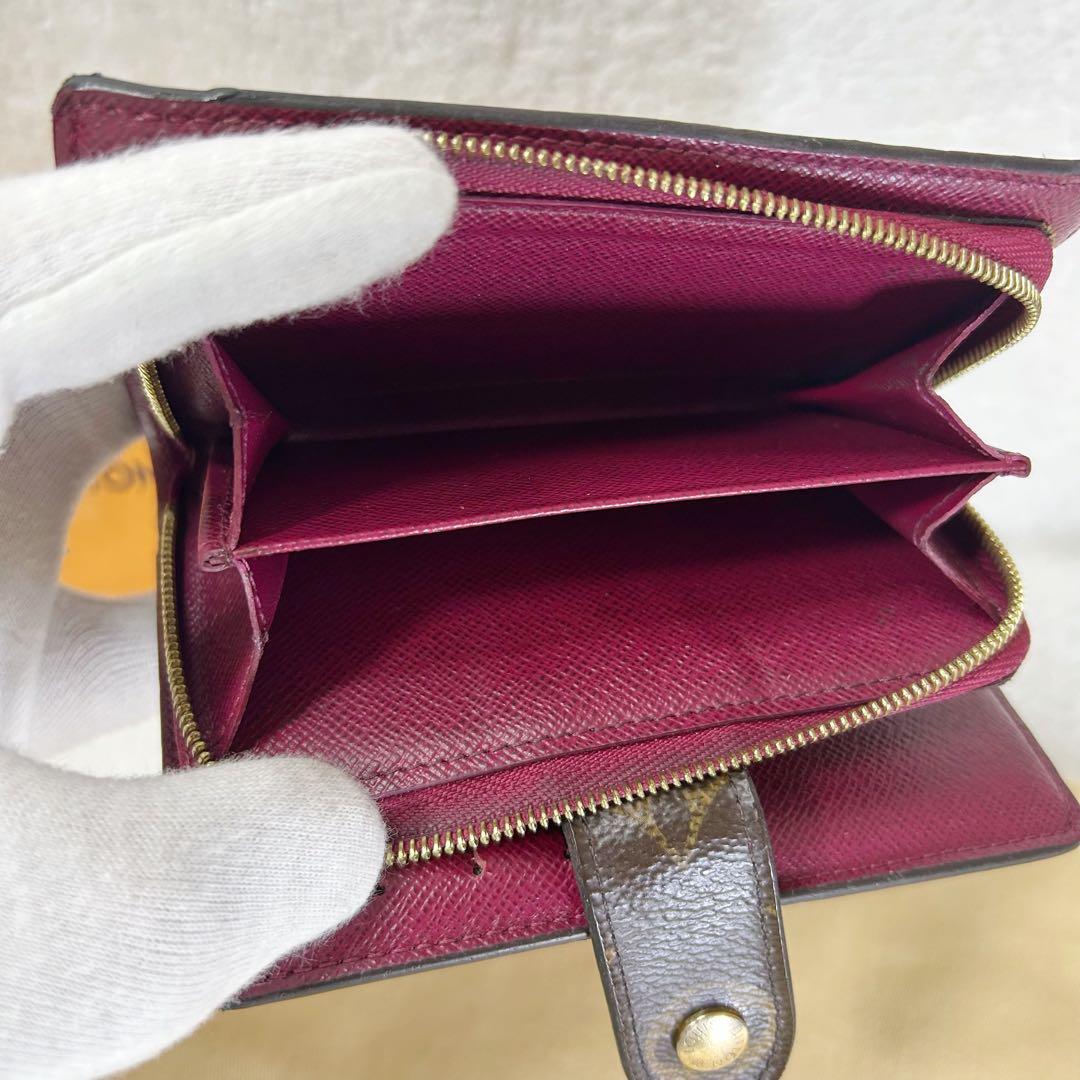 Louis Vuitton Portefeuille Juliette Folding Wallet Fuchsia With Purchase Receipt