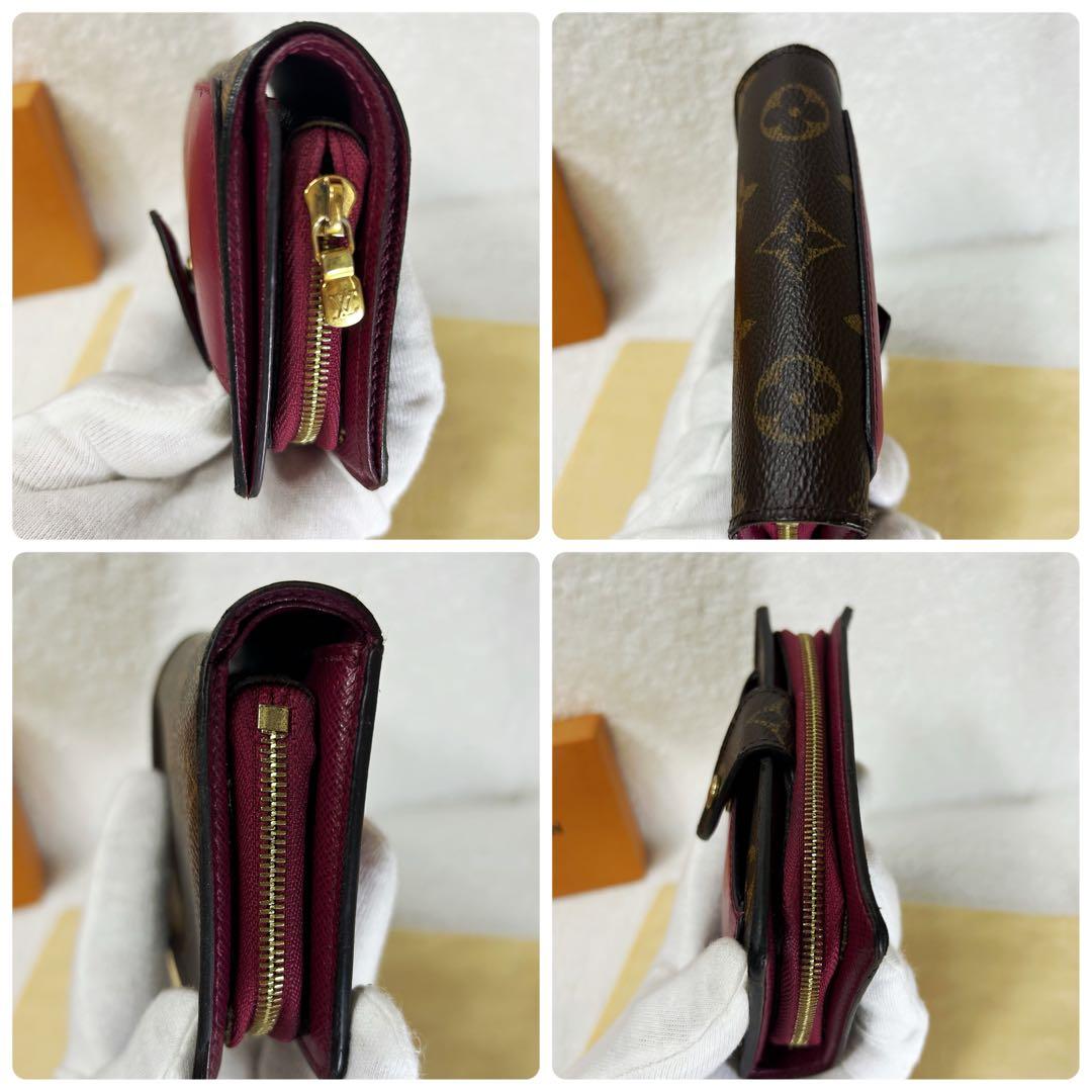 Louis Vuitton Portefeuille Juliette Folding Wallet Fuchsia With Purchase Receipt