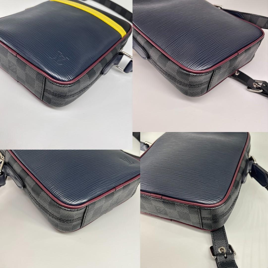 Louis Vuitton Epi Graphite Danube Slim Shoulder — view 9