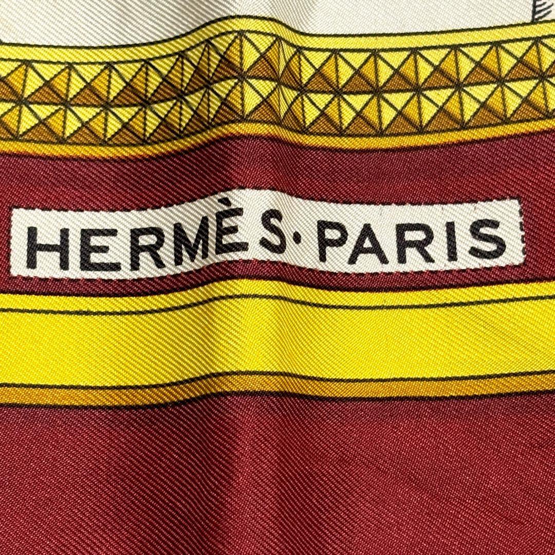 Hermes Carree 90 Horse In Full Dress Silk Scarf G_003