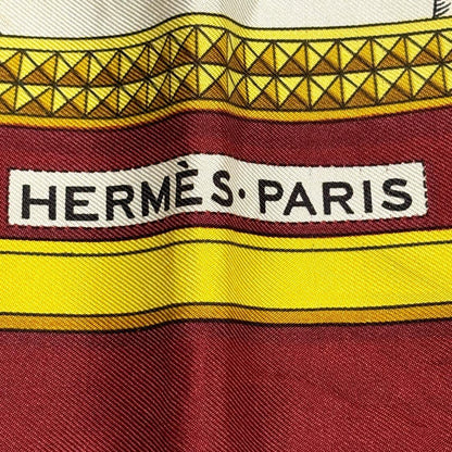 Hermes Carree 90 Horse In Full Dress Silk Scarf G_003