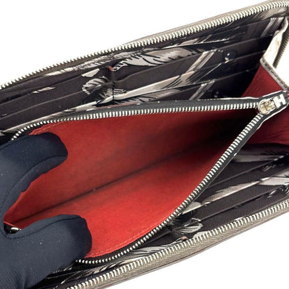 Hermes Azap Long Silk in Etain Veau Wallet Zippy — view 4