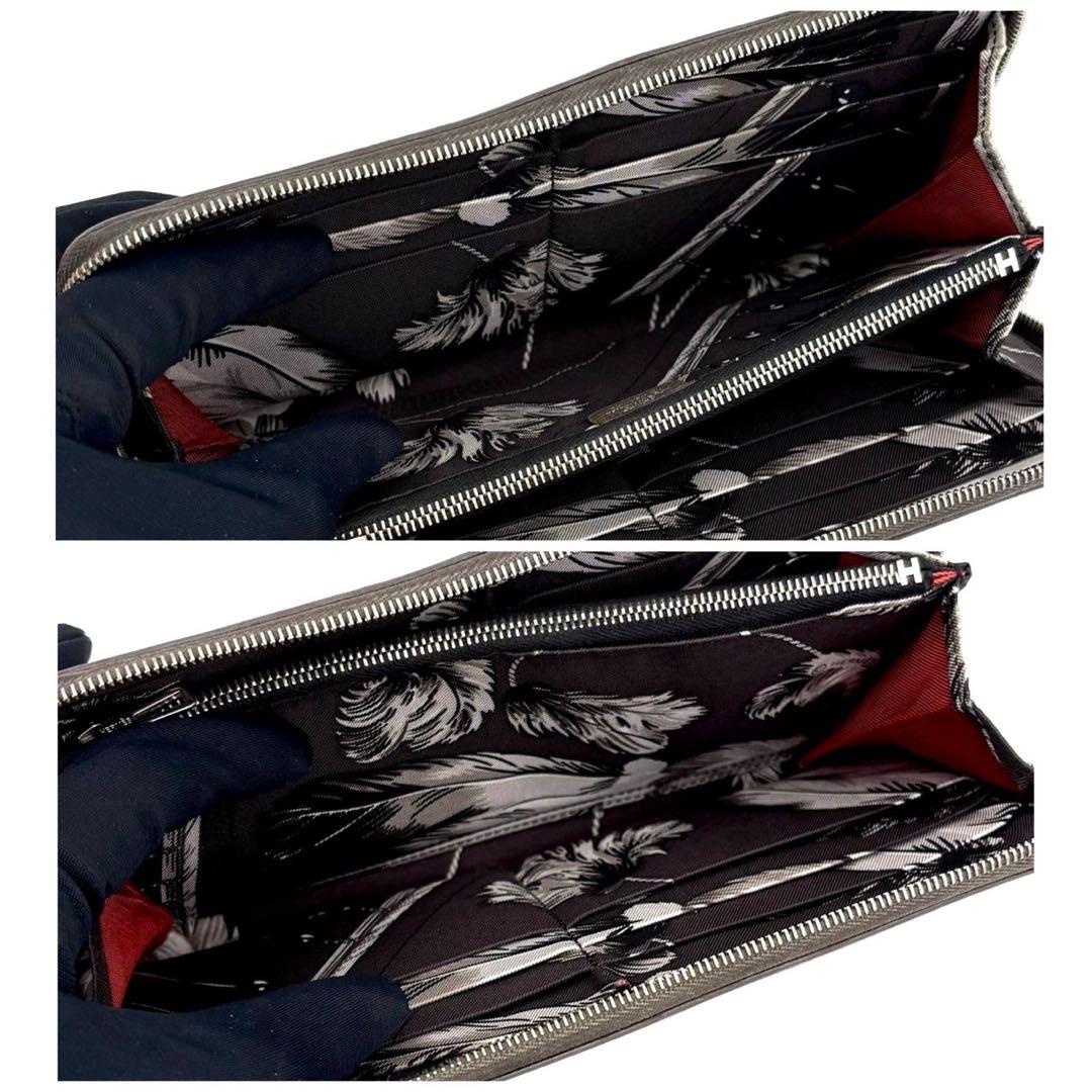 Hermes Azap Long Silk in Etain Veau Wallet Zippy — view 5