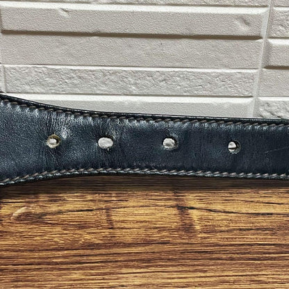 Gucci Sherry GG Gold Buckle Belt Leather Canvas — view 8