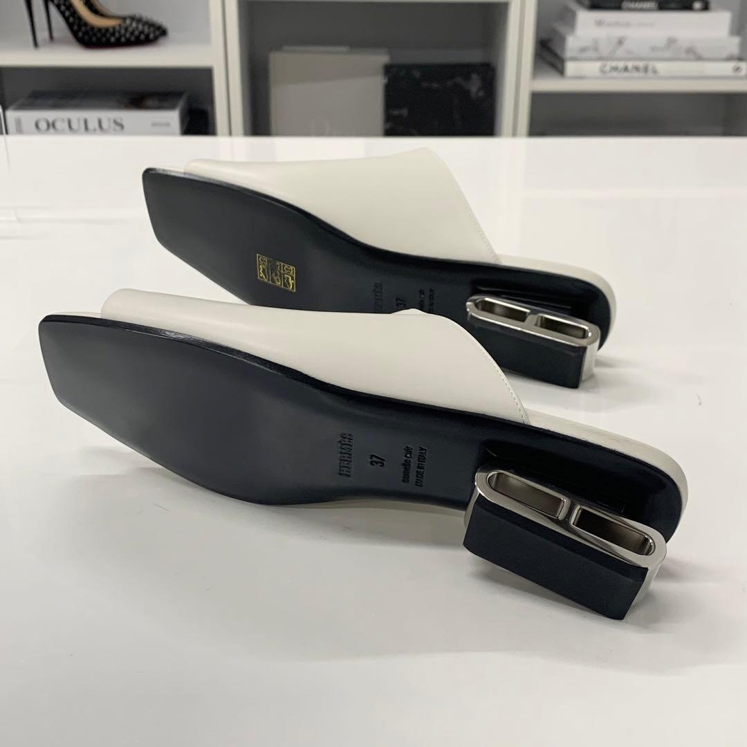 Hermes Idol Leather Chaine D'ancre Sandals White — view 6