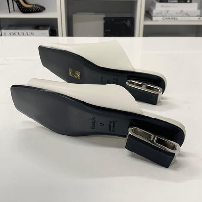 Hermes Idol Leather Chaine D'ancre Sandals White — view 6