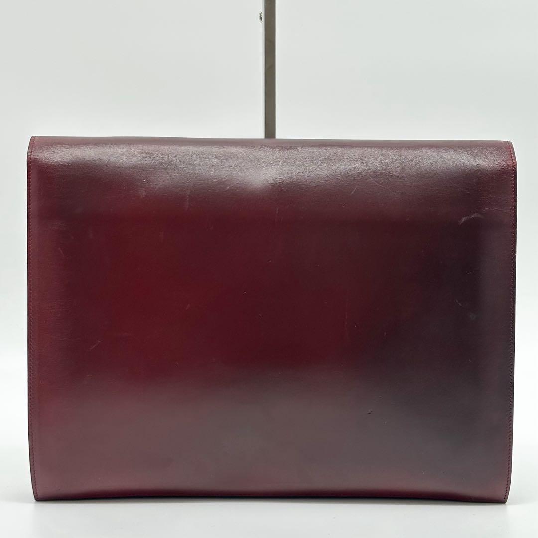 Hermes Faco Clutch Burgundy — view 3