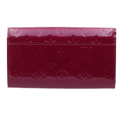 Brand New Louis Vuitton Monogram Vernis Magenta Folded Long Wallet