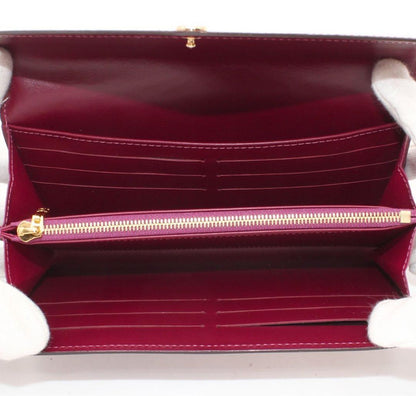 Brand New Louis Vuitton Monogram Vernis Magenta Folded Long Wallet