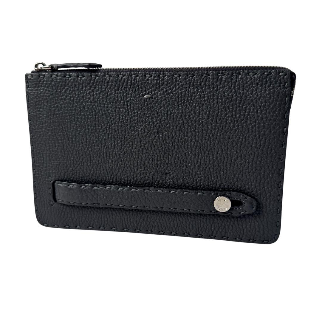 Fendi Selleria Clutch Dark Gray