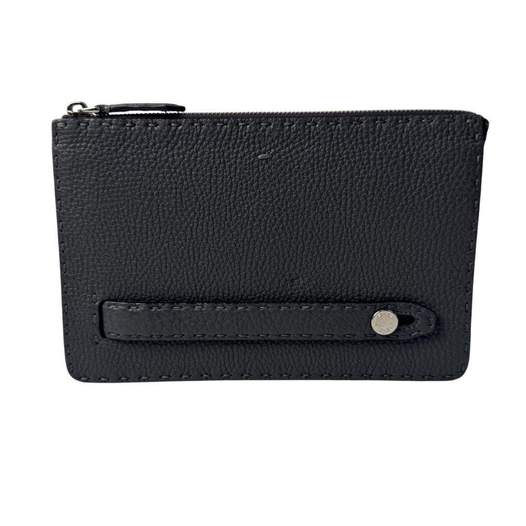 Fendi Selleria Clutch Dark Gray — view 2