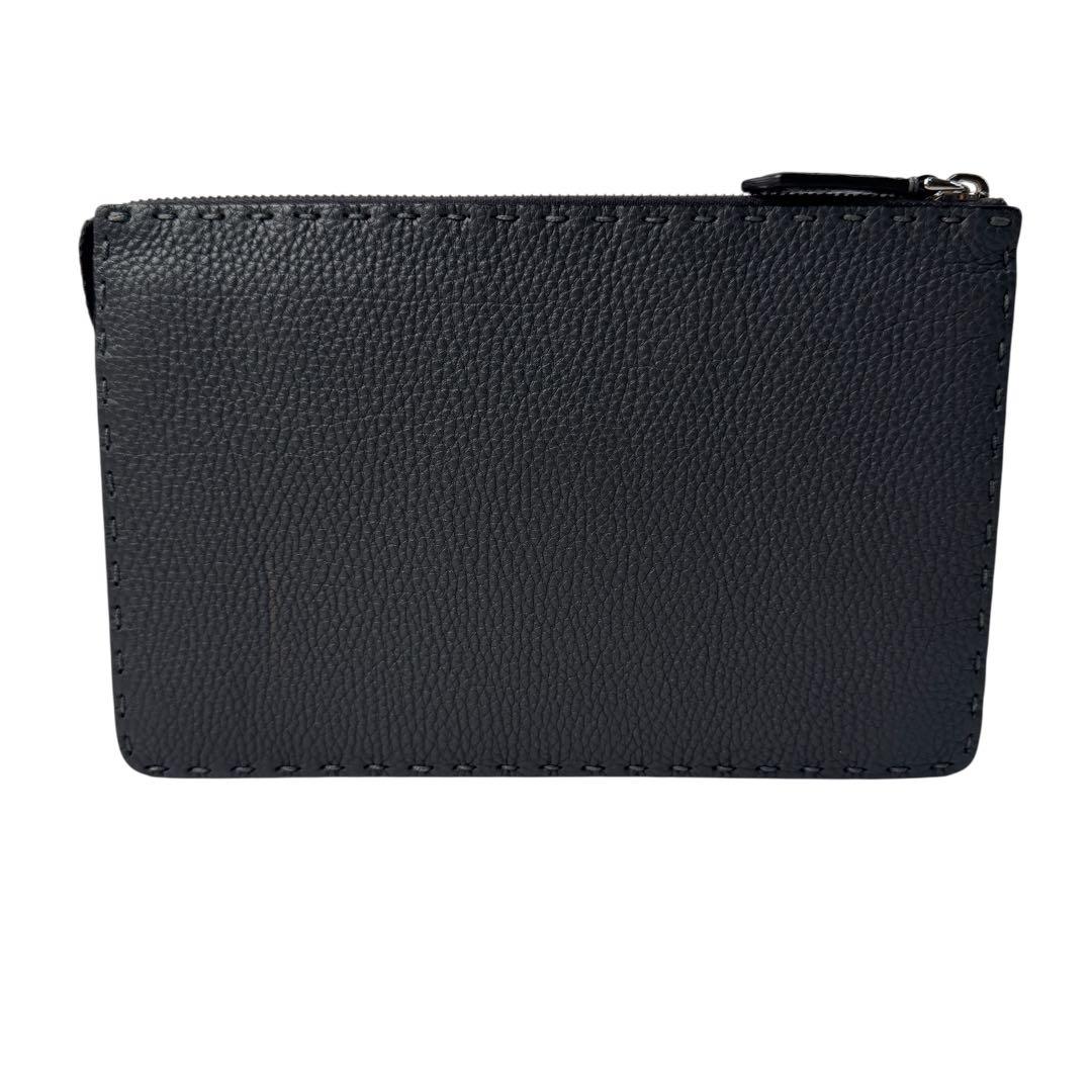 Fendi Selleria Clutch Dark Gray — view 3
