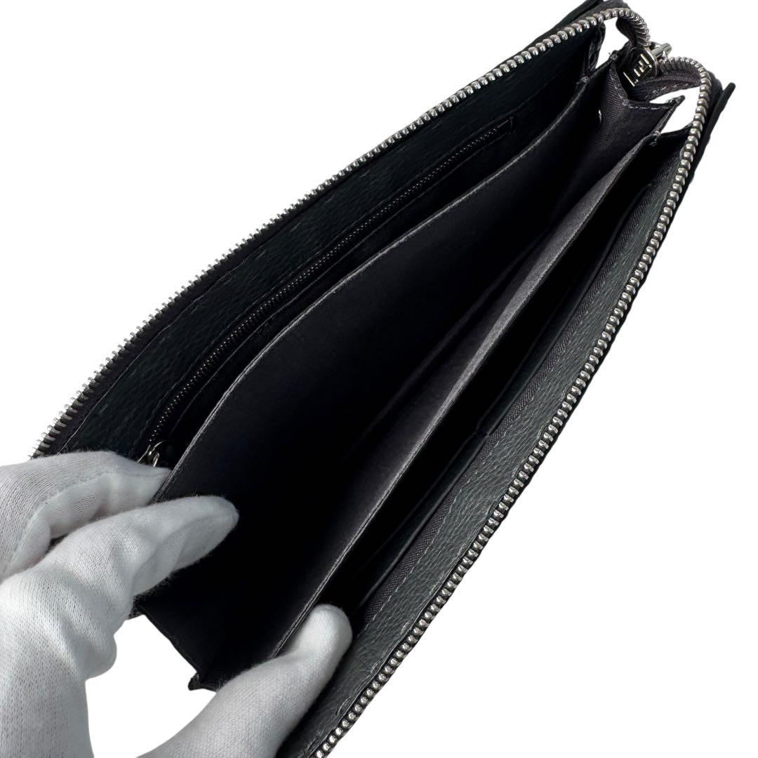 Fendi Selleria Clutch Dark Gray — view 7
