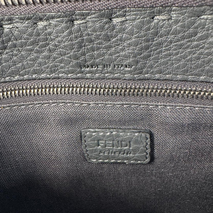 Fendi Selleria Clutch Dark Gray — view 8