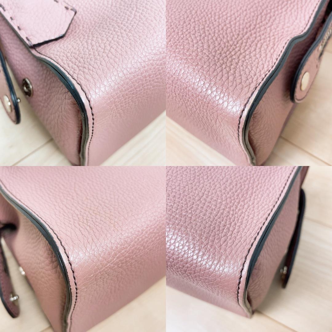 Fendi Selleria Ray Handbag Pink — view 6
