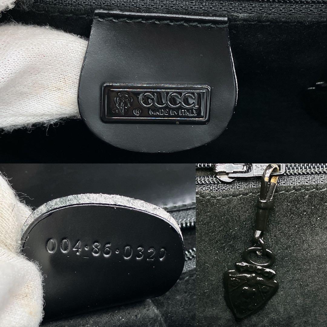Gucci Shoulder Bag None Fabric Leather Black