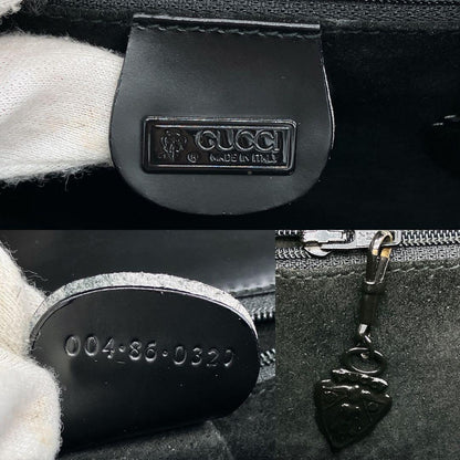 Gucci Shoulder Bag None Fabric Leather Black