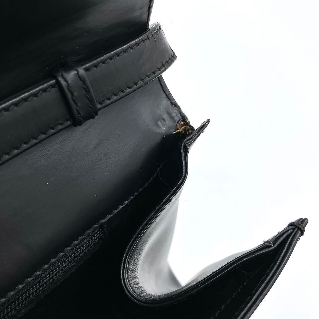 Gucci Shoulder Bag None Fabric Leather Black