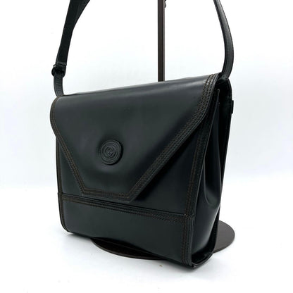 Gucci Shoulder Bag None Fabric Leather Black
