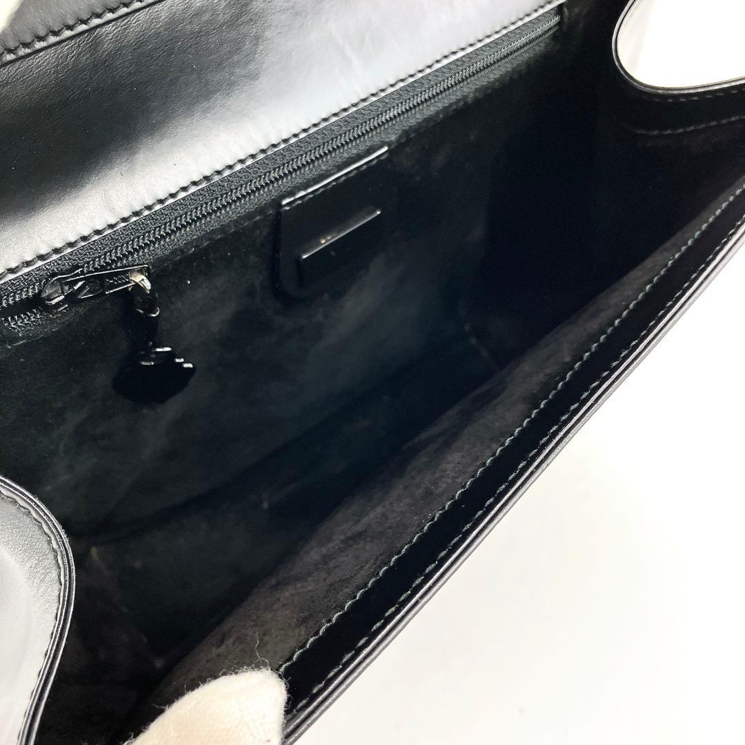 Gucci Shoulder Bag None Fabric Leather Black