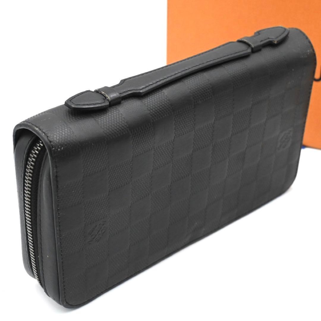 Louis Vuitton Damier Infini Zippy XL Onyx Wallet Black — view 2