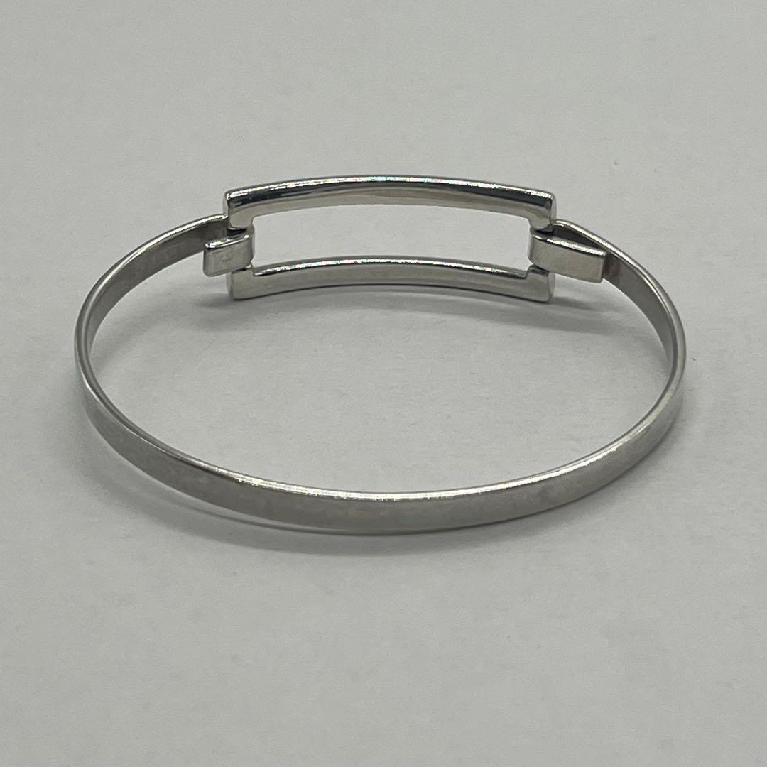Tiffany & Co Open Rectangle Bangle Bracelet — view 4