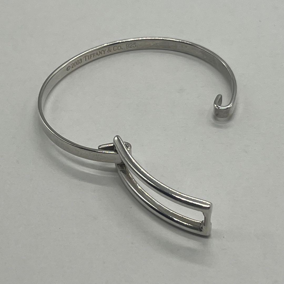 Tiffany & Co Open Rectangle Bangle Bracelet — view 7