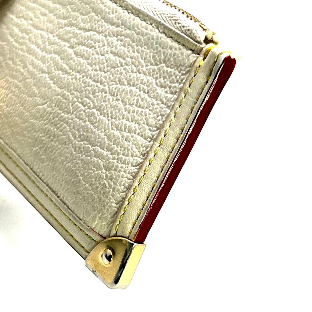 Louis Vuitton Suhali Pochette Cles Coin Case Blanc
